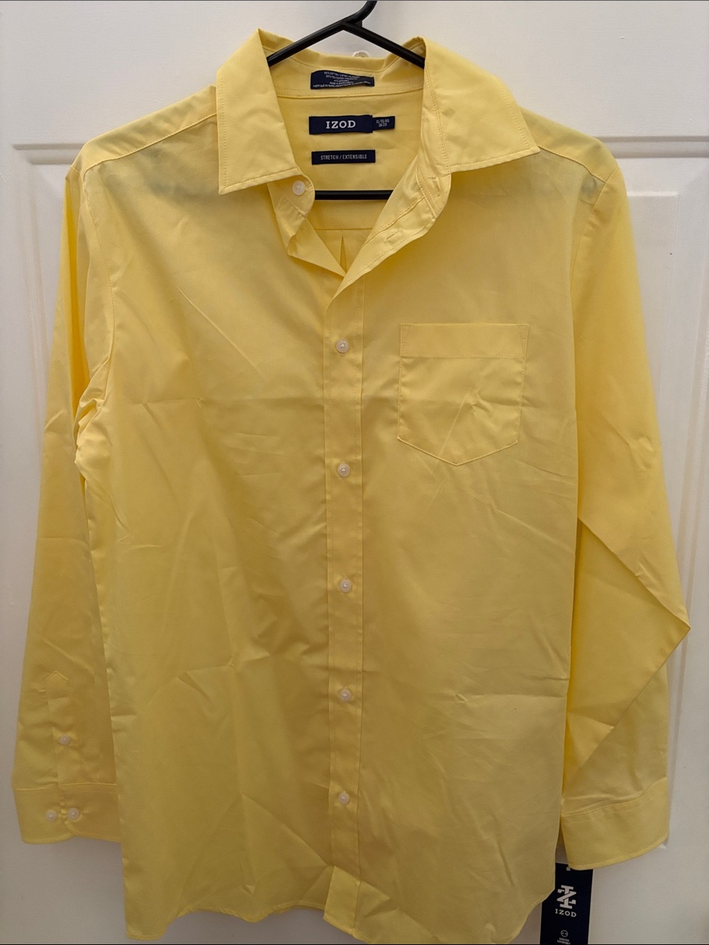 Izod Boys Yellow Long-Sleeve Dress Shirt